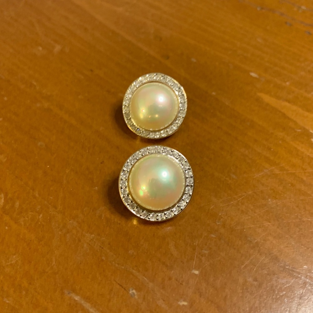 Vintage Faux Pearl Carolee Earrings